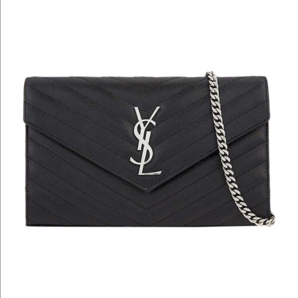 Saint Laurent Quilted Black Crossbody Bag
